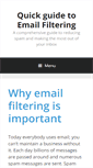 Mobile Screenshot of emailfiltering.co.uk